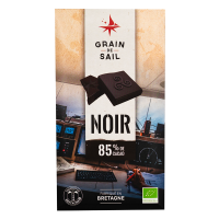 Tablette de chocolat noir 85% de cacao - BIO - Grain de Sail - packaging - recto
