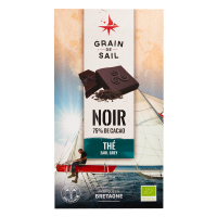 Tablette de chocolat noir Thé Earl Grey BIO - Grain de Sail - packaging - recto