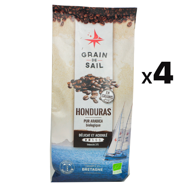 4 sachets de cafés 500 g grains Honduras