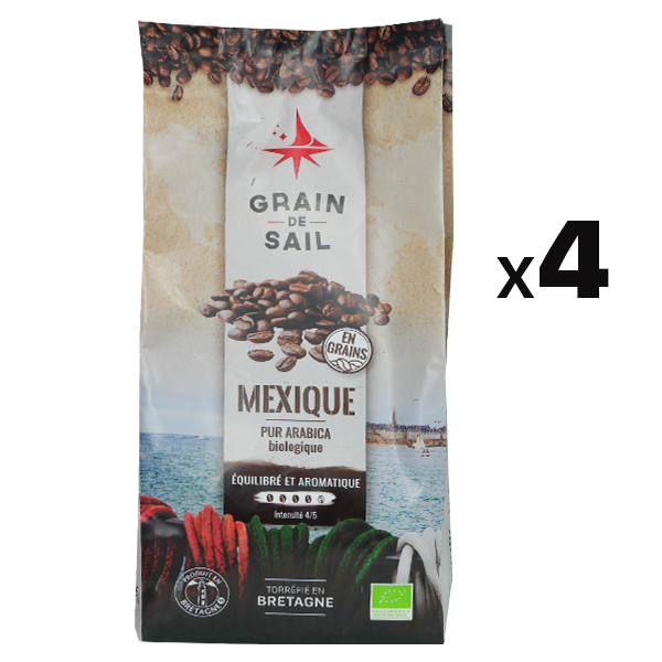 4 sachets de café grains 500 g Mexique