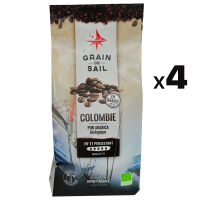 4 sachets de café grains 500 g Colombie