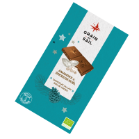 Tablette de chocolat au Lait Amandes et Epices de Noël - 100G - BIO