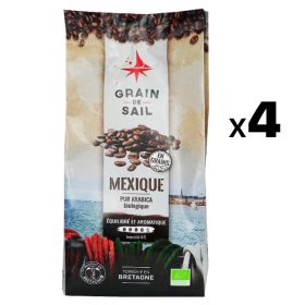 4 sachets de café grains 500 g Mexique