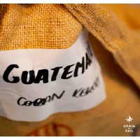 Café du Guatemala, gamme Coban Kekchi, BIO Grain de Sail sac de jute étiquette