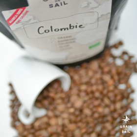 Café de Colombie bio Excelso - Pur Arabica - BIO - 250 g - Grain de Sail - exterieur sachet