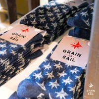 Chaussettes gris et bleu marine - Tissage de L'ouest et Grain de Sail - magasin