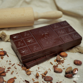 Chocolat noir pâtissier, 61% de cacao bio