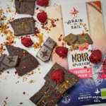 Tablette chocolat noir Framboise et Pralin - BIO - Grain de Sail
