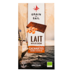 Tablette chocolat au lait cacahuètes caramel fleur de sel - Grain de Sail - packaging - recto
