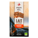 Tablette de chocolat au lait caramel et fleur de sel - BIO - Grain de Sail - packaging - recto
