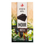 Tablette de chocolat noir 62% de cacao - BIO - Grain de Sail - packaging - recto