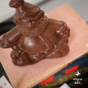 Pere noel chocolat au lait grain de sail