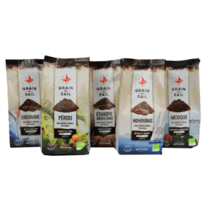 Pack 5 cafés Moulus - Tour du Monde