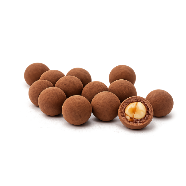 Noisettes caramélisées enrobées - Sans fond
