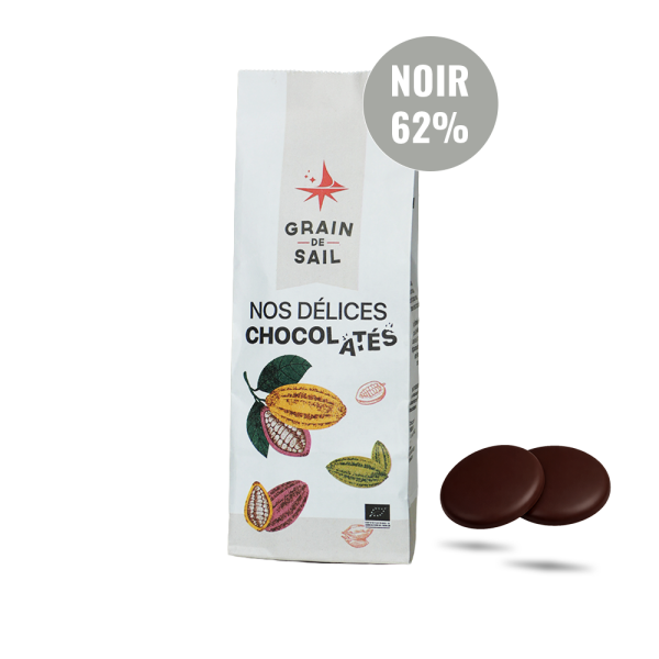 Sachet de Pistoles Noir 62% - 180G - Sans Fond