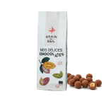 Sachet de Noisettes caramélisées enrobées 180G - Sans fond
