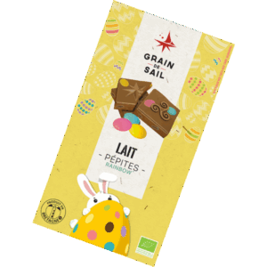 Milk chocolate bar Rainbow Chips - 100G - ORGANIC