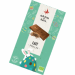 Tablette de chocolat au lait Pralin - Paques - Avant de la tablette