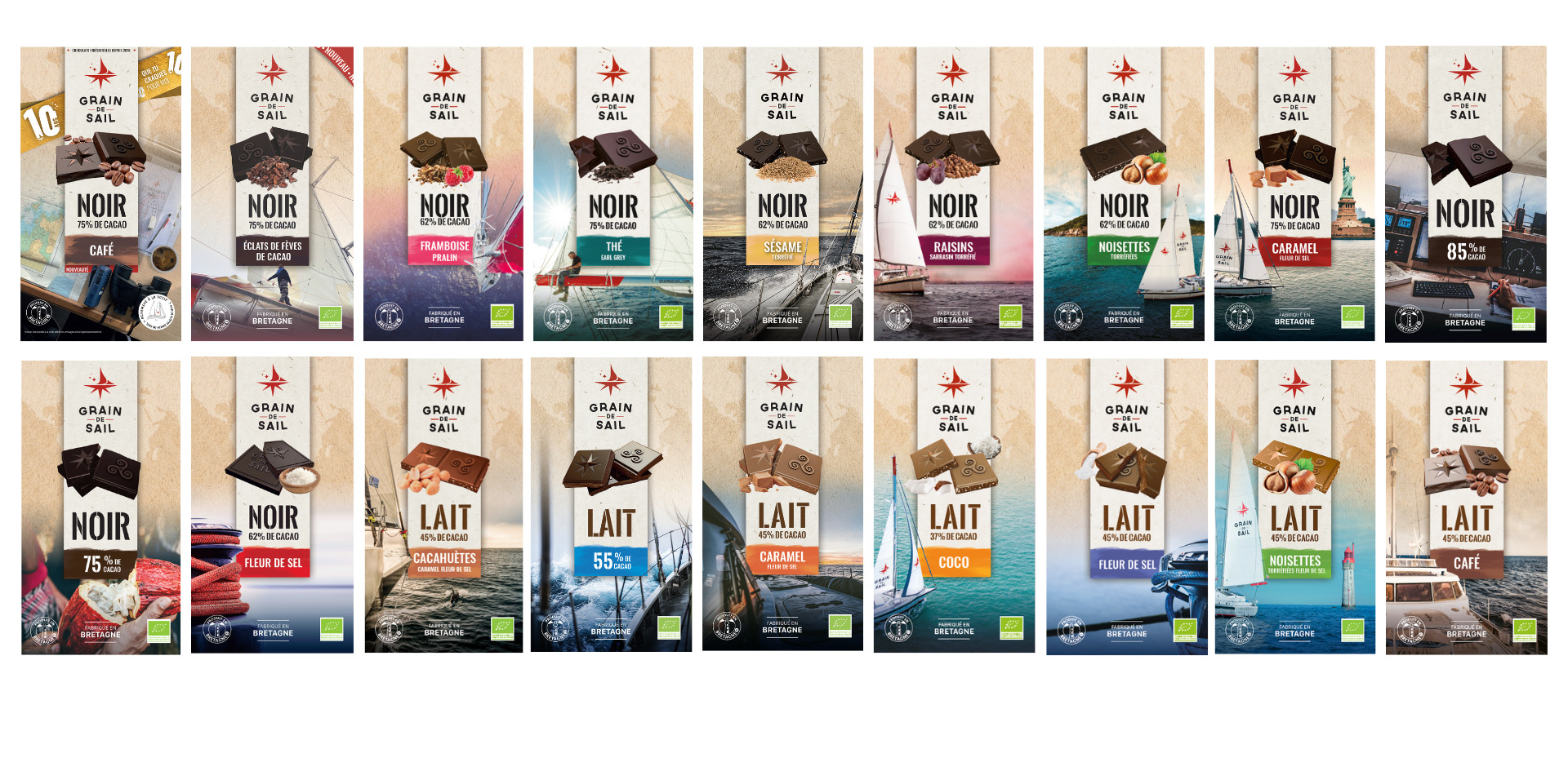 Gamme tablettes de chocolat Grain de Sail - 2026