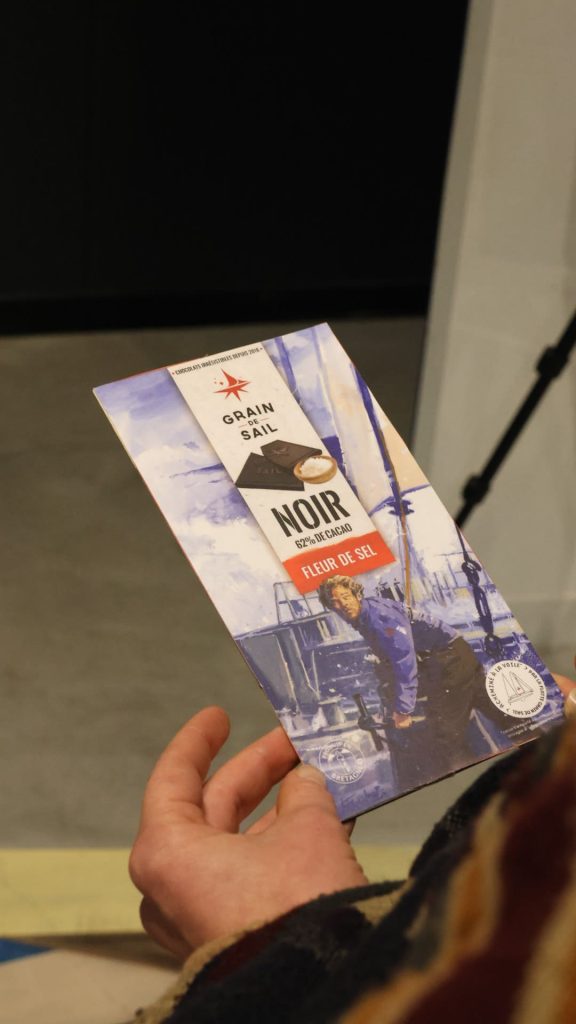 Tablette Noir Fleur de Sel, oeuvre " Lumières froides sur Grain de Sail II"