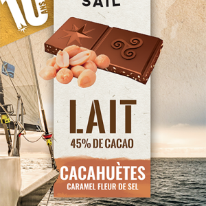Tablette Lait Cacahuètes Caramel - Bandeau 10 ans