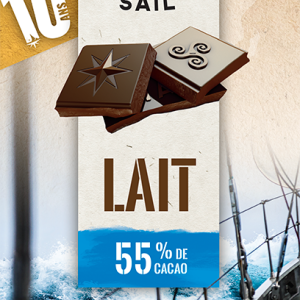 Tablette Lait 55% - Bandeau 10 ans