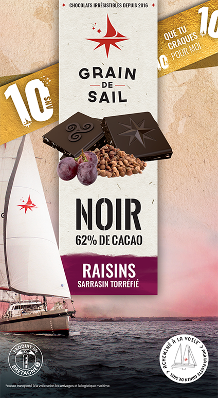 Tablette Noir Raisins Sarrasin - Bandeau 10 ans