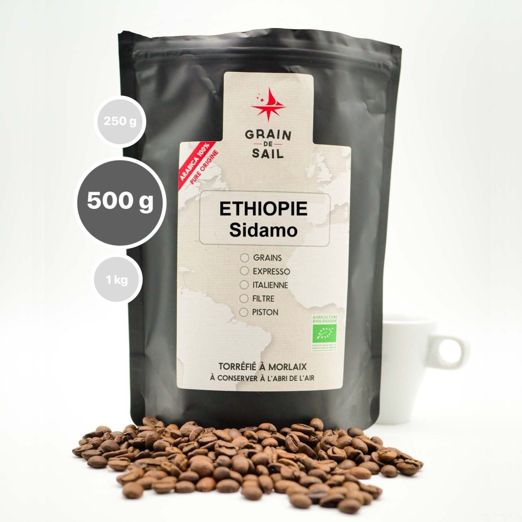 Sachet de café Ethiopie Sidamo 500G