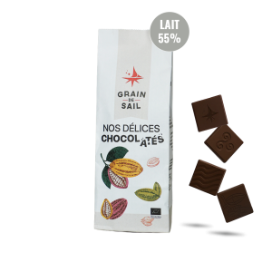 Sachet de Napolitains Lait 55 - 180G - Sans fond