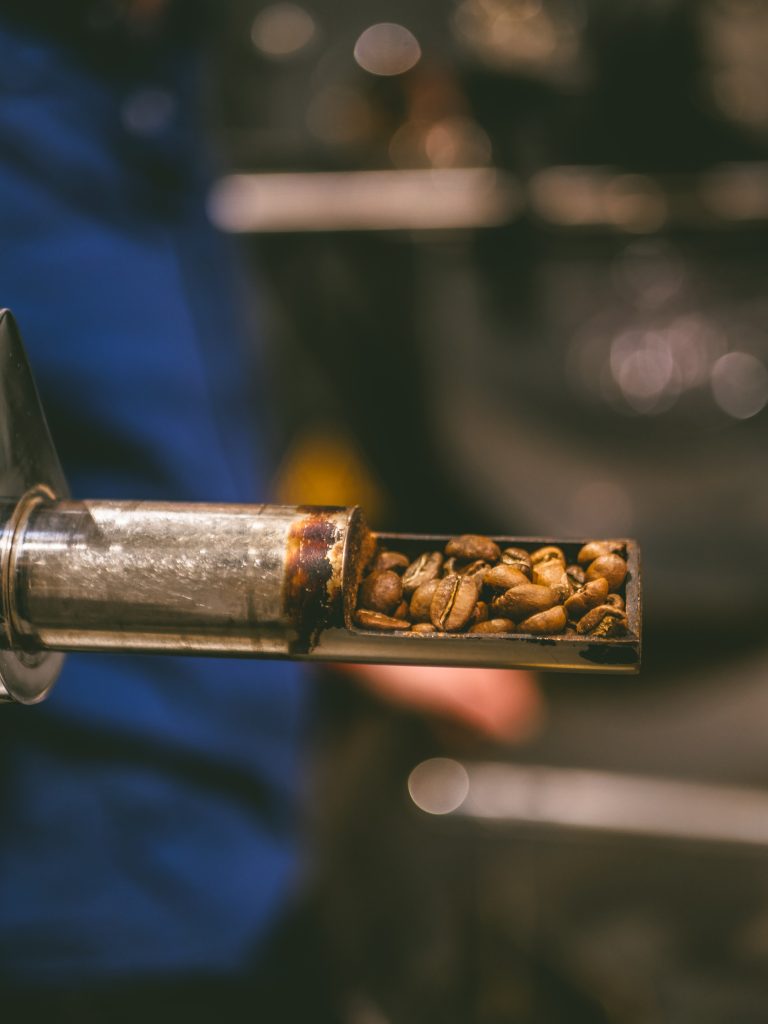 Torréfaction des grains de café par Kai