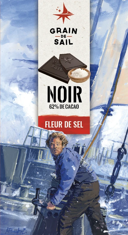 Édition limitée Noir Fleur de Sel 10 ans - Peintre Jonathan Florent
