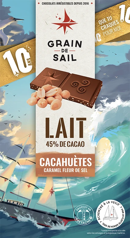 Tablette Lait Cacahuètes À Toi l'Artiste 10 ans