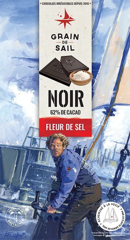 Enveloppe tablette Noir Fleur de Sel édition limitée 10 ans Jonathan Florent