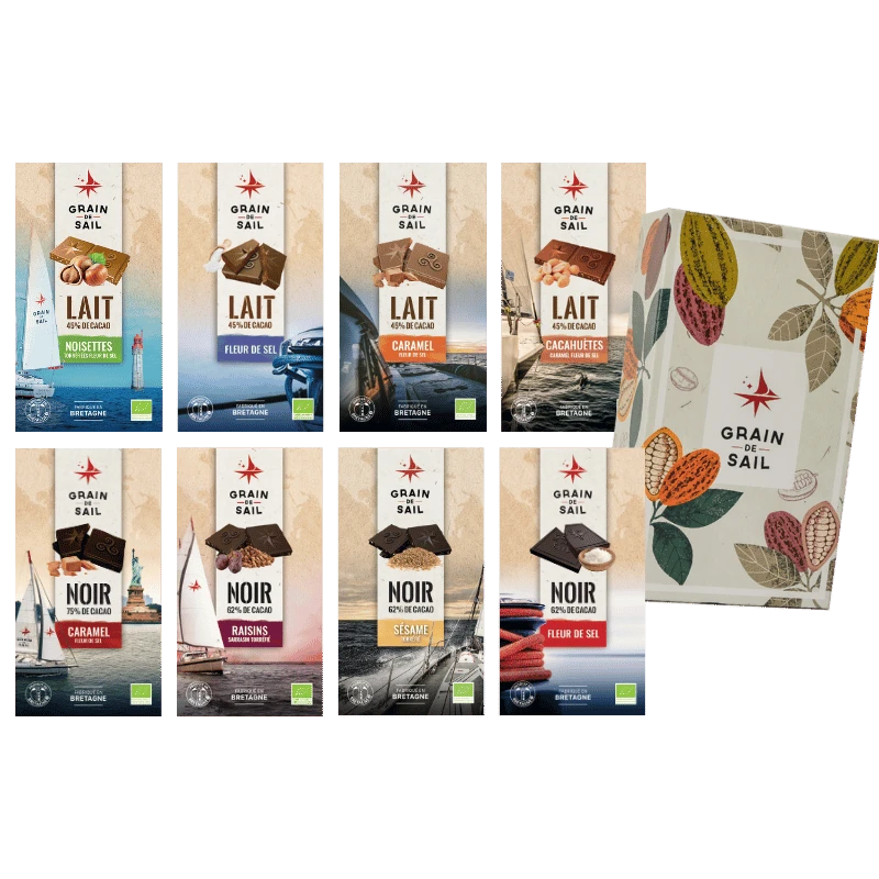 Coffret de Tablettes de Chocolat - Assortiment Dégustation